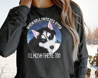 Funny Dog Sledding Shirt, Urban Mushing T-shirt, Gift for for Sled