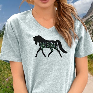 Dressage Lover Shirt Boho Equestrian Gift for Horse Trainer Cute Cowgirl Gift for Horse Lover Western Farm Girl Roping Reining Personalized