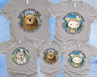 Family Camping Vacation Shirt Personalized Family Matching Group Tshirt for Friends Adventure Camp T-shirt Gift for Moose Lover Hiking Shirt