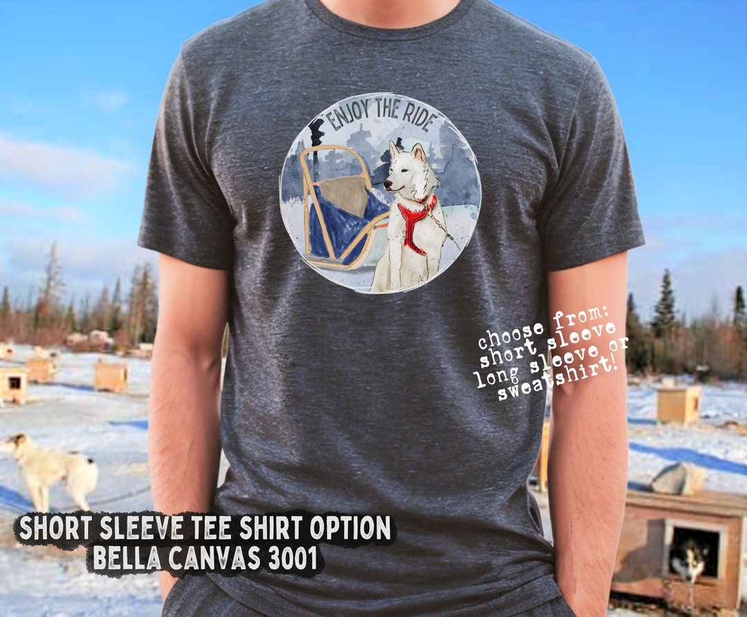 Dog Sledding Sweatshirt Sled Dog Gift, Sled Dog Racing Siberian Husky