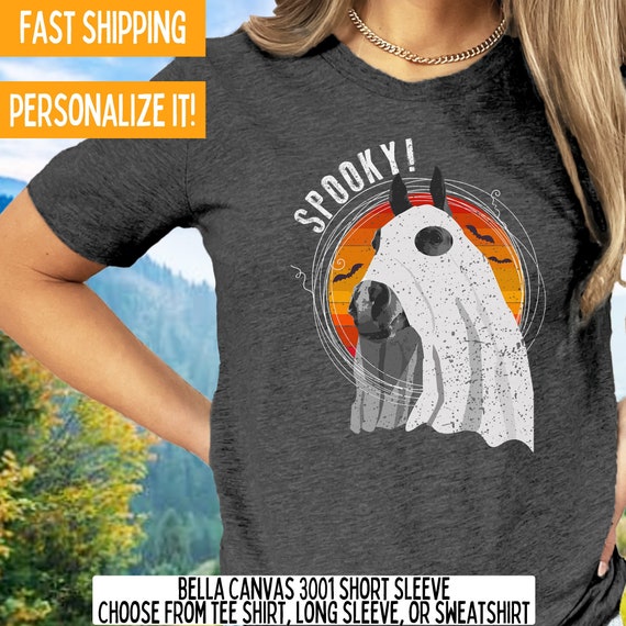 Spooky Horse Halloween Costume, Ghost Horse Halloween Shirt, Funny Equestrian Tee, Funny Personalized Horse Tshirt, Teacher Horse Lover Gift