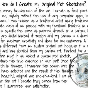 May include: A hand-drawn illustration of a horse's head with a white star on its forehead. The illustration is in a watercolor style with shades of gray and white. The text "How do I Create my Original Pet Sketches?" is written in black cursive above the illustration.