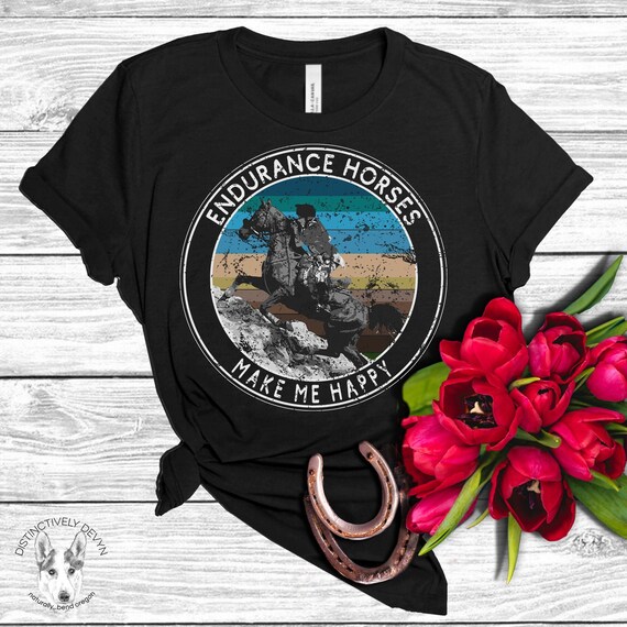 Horses Make Me Happy Cute Shirt For Equine Lovers T-Shirt Horses Make Me Happy Cute Shirt For Equine Lovers T-Shirt