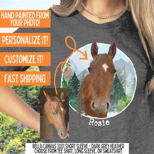 Custom Horse Gifts Personalized Horse Shirt Horseback Riding Tee Shirt Horse Mom Sweatshirt Equestrian Gift for Horse Lover Horse Mom Gifts