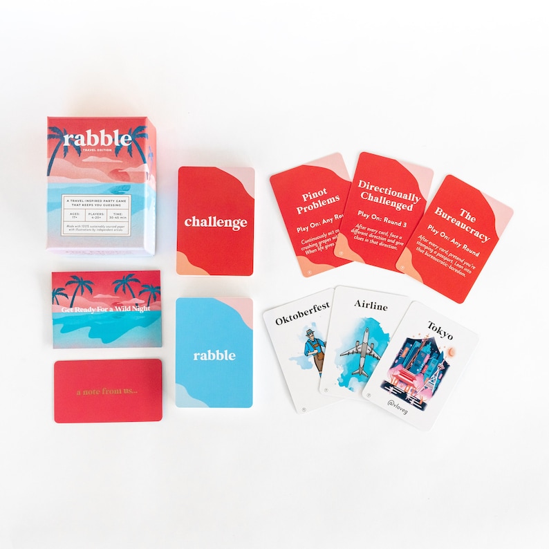 Rabble: Travel Edition Party Game For Adult Game Night, Travel Size, Adult Travel Game, Gift for Friend, Holiday Party Game image 2