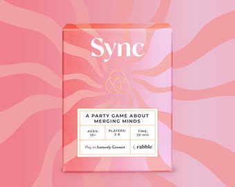 Sync - A party game about merging minds, Family game night, board game, card game, party game,