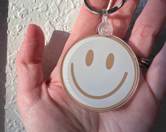 Freckly Smiley Acrylic Keychain