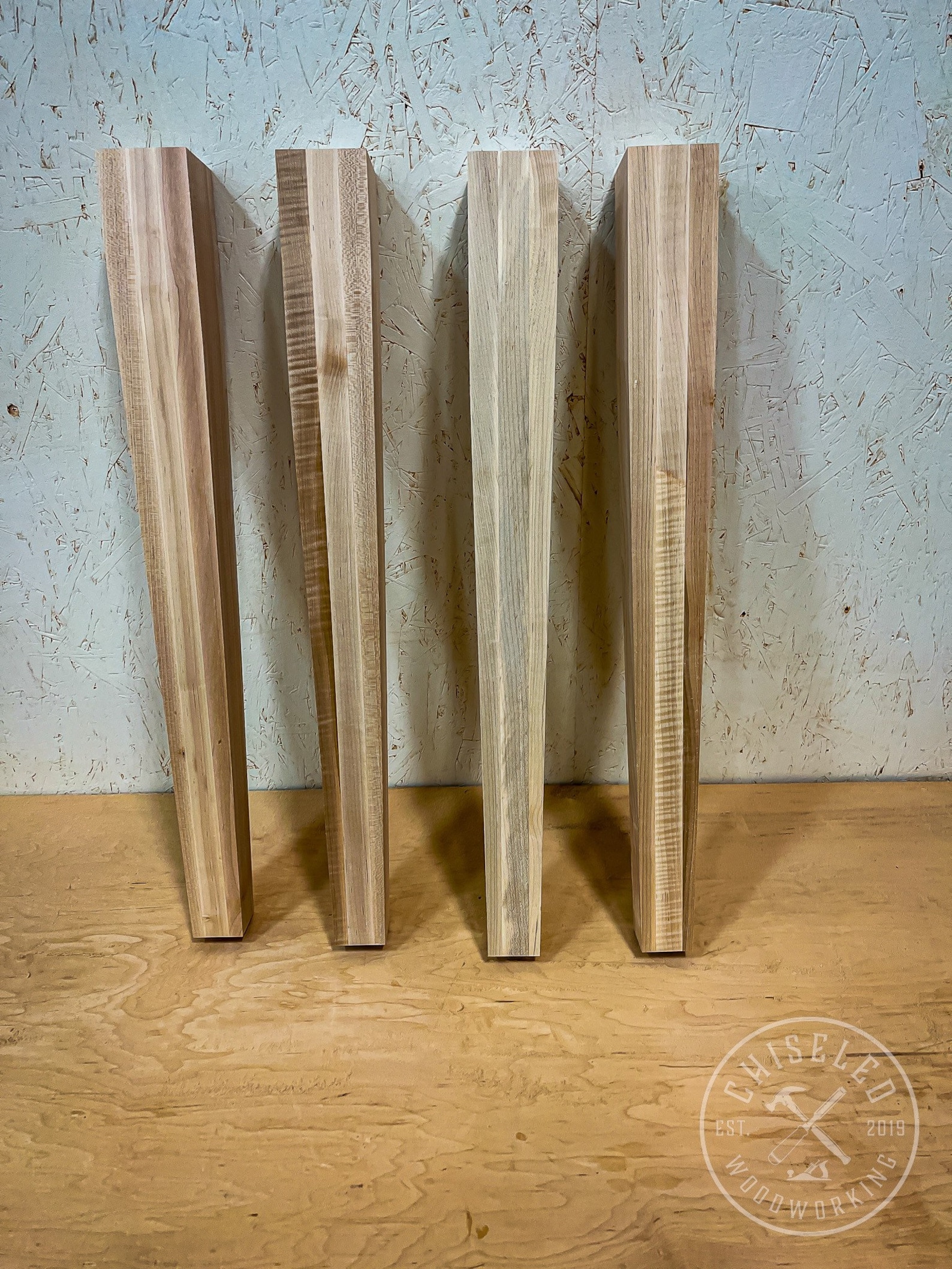 Maple Tapered Table Legs set of 4 3in X 3in X 29in With Etsy
