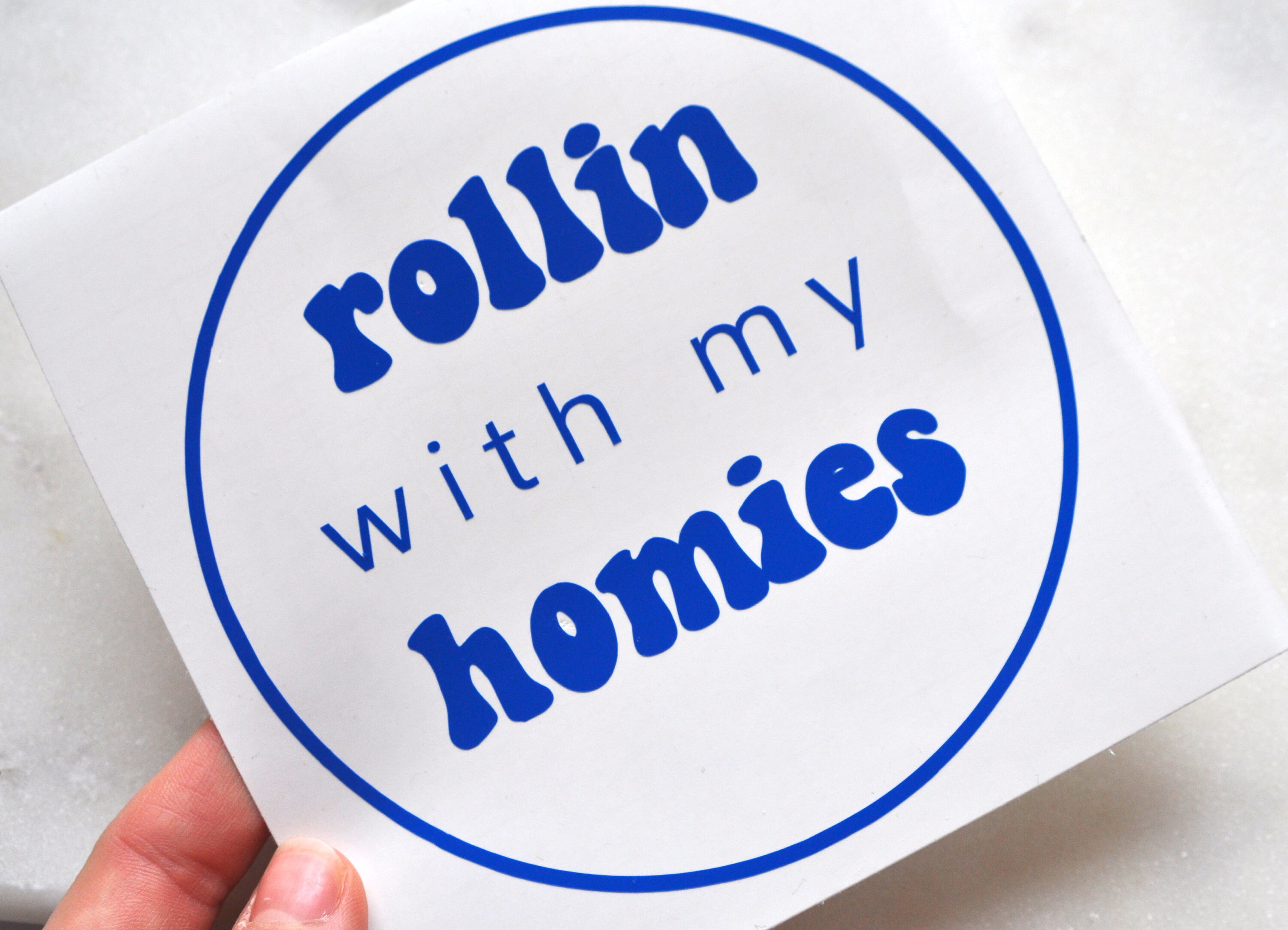 Rollin With My Homies Decal Car Decal Rollin With My Homies Etsy