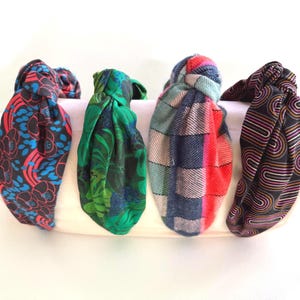 Boho Headband 70s Aesthetic Turban Knotted Style Headband