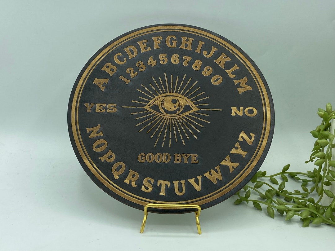 Scrying Design Wooden Sprit/dowsing Board Featuring a Carved Evil Eye Simple Board ...