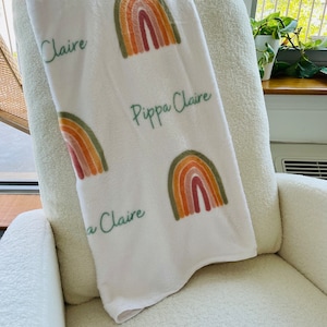Personalized baby blanket I Custom Blanket I Baby name blanket