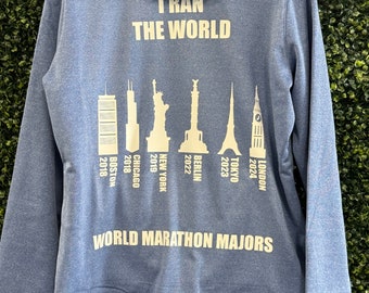World custom Marathon Majors Hoodie | Six Star Marathon Majors Sweatshirt