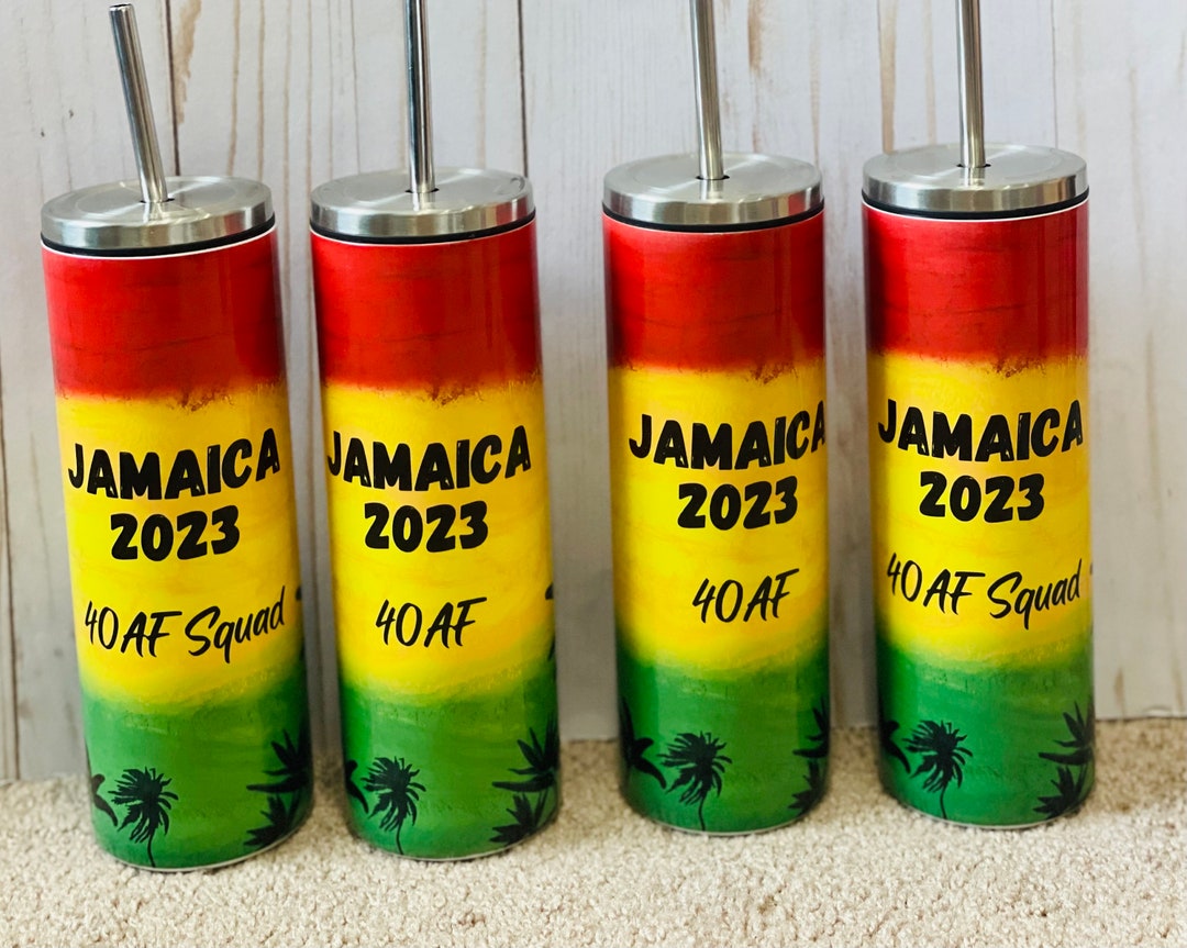 Custom Tumbler, Vacation Tumblers for the Family, Jamaica Vacation