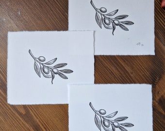 SECONDS - almost perfect misprints; Olive branch brown on warm white