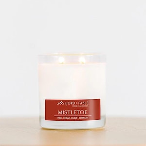 Mistletoe Soy Candle | Pine Candle, Holiday Scented Candle, Christmas Candle, Christmas Gift, Winter Candles, Home Decor, Christmas Tree