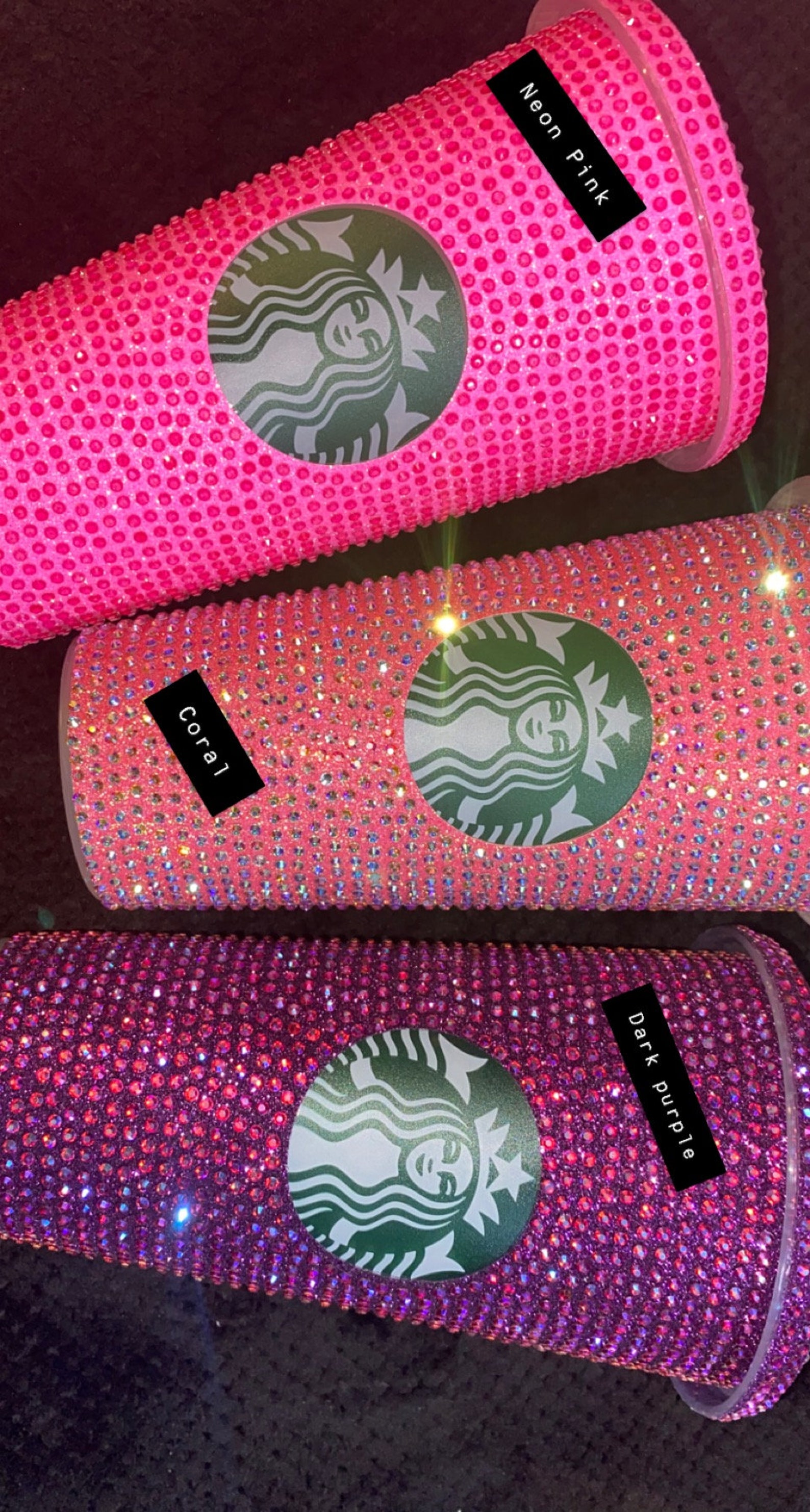 24 Oz Rhinestone Starbucks Cup Etsy