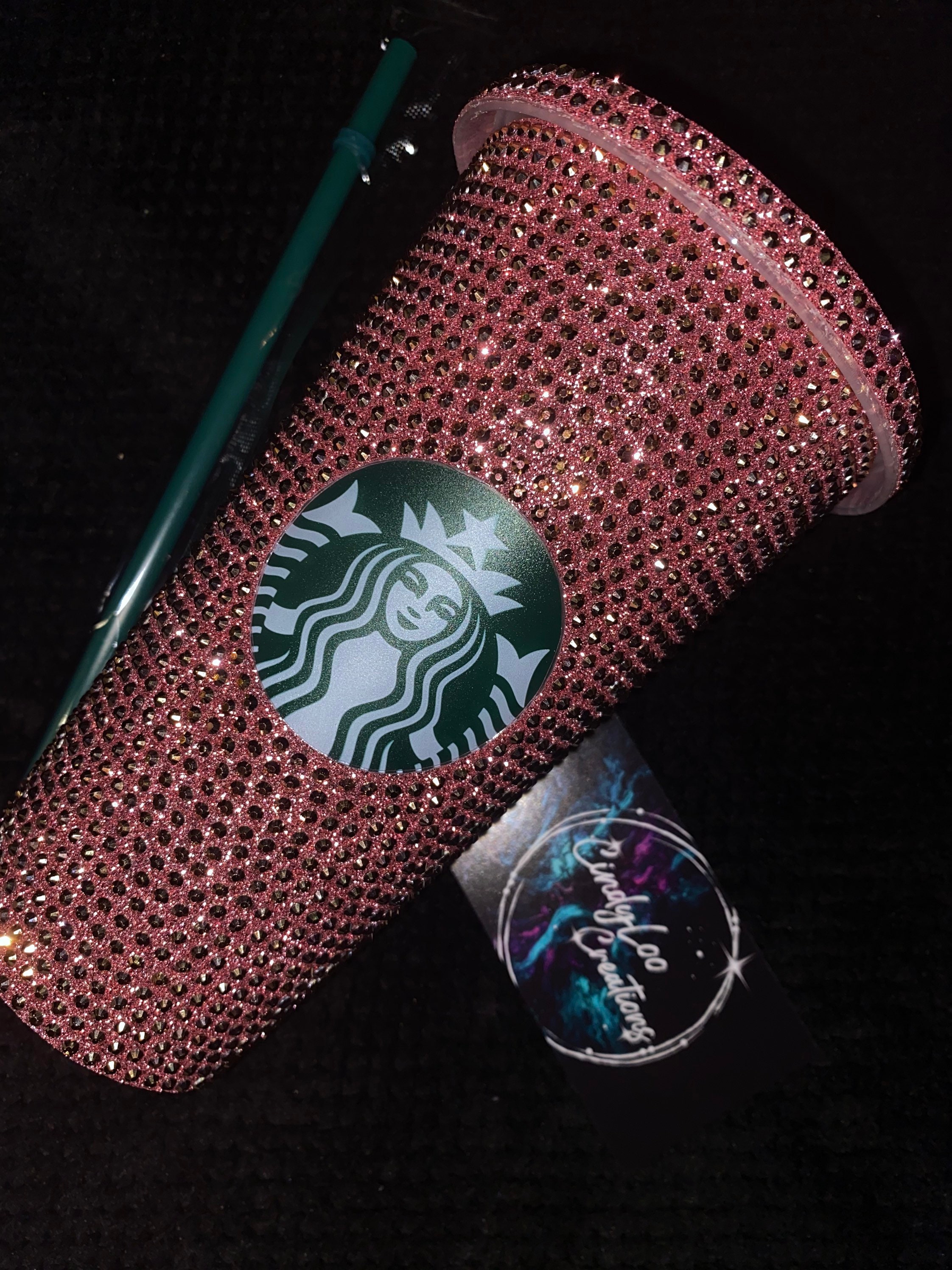 24 oz Rhinestone Starbucks cup Etsy