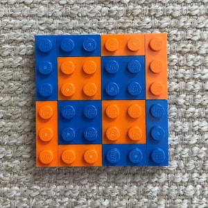 Edge-Checkered Lego Morale Patch (6 studs by 6 studs)