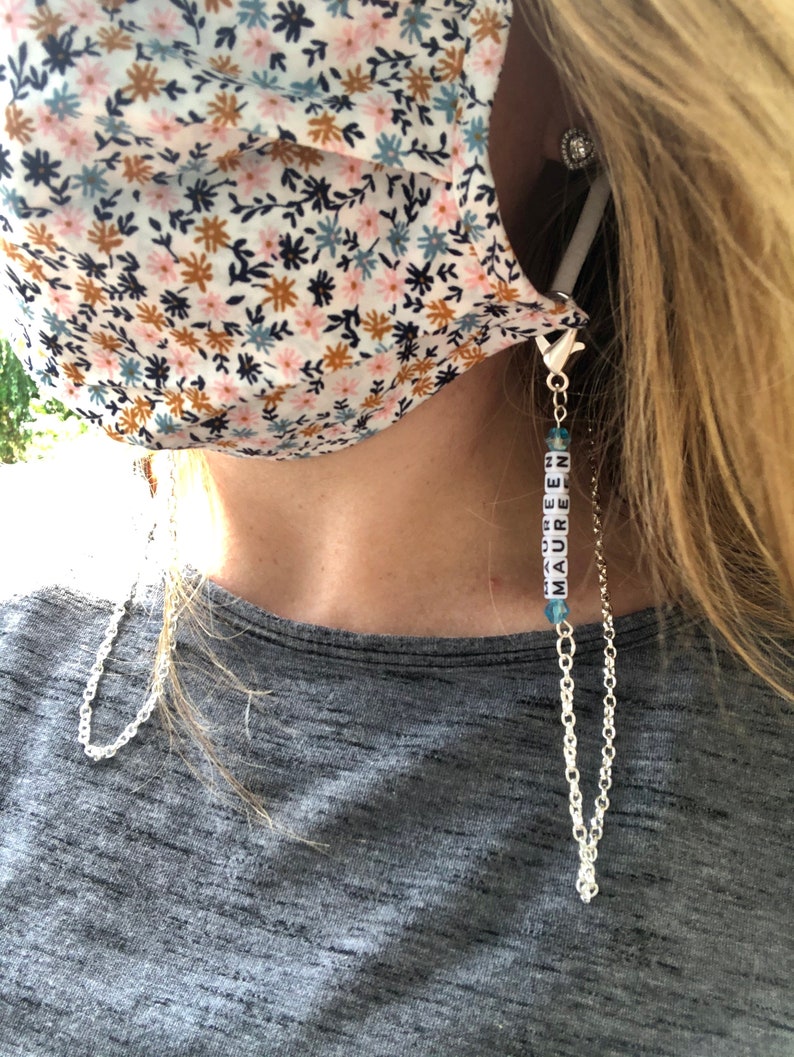 Face Mask Holder Face Mask Chain Face Mask Necklace Etsy