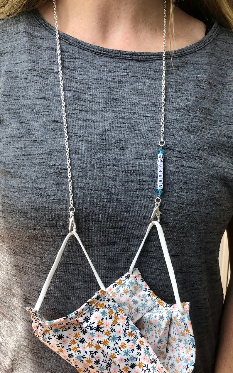 Face Mask Holder Face Mask Chain Face Mask Necklace Etsy