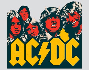 Fridge Magnet Highway to Hell AC/DC MAGNET 3.53.5 