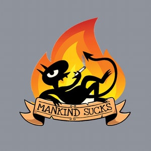 Magnet - Wicked red devil face - Car / Fridge MAGNET