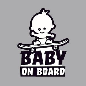 EPIC Goods Baby On Board Magnet for Cars, Trucks, Vans [2-Pack] Safety Sign  Decal for Kids, Heavy-Duty Magnetic Bumper Sticker - Skateboarding, BMX,  Baby Shower Registry Gift (Black/White - Magnets) - Yahoo