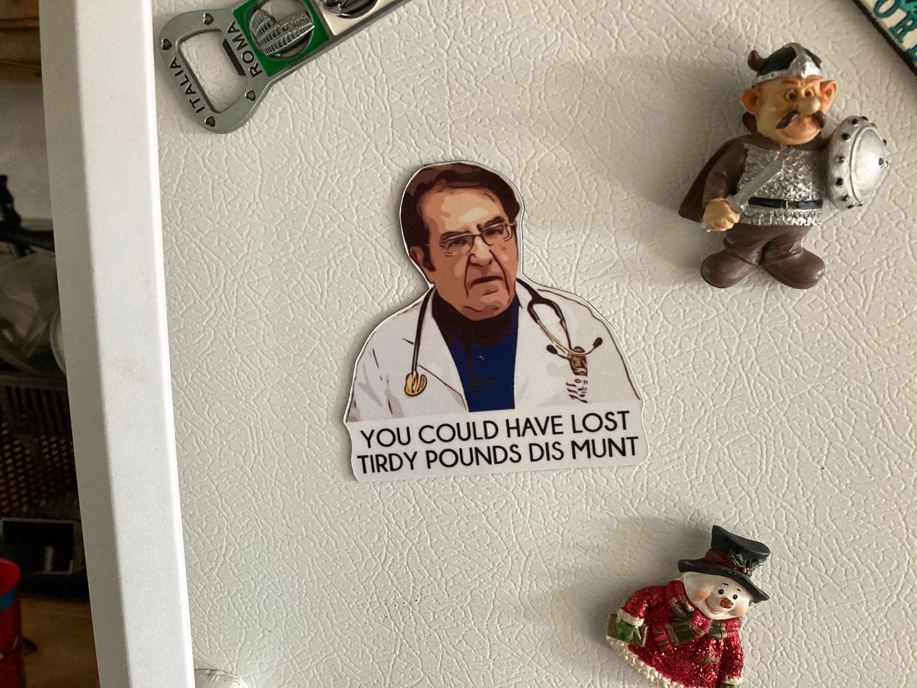 Dr. Nowzaradan 600 lb life Funny Humor Magnet For fridge Weight loss Custom