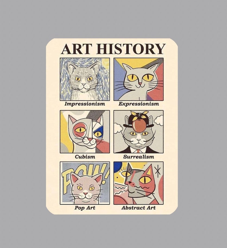 Fridge Art History 3 4 Etsy