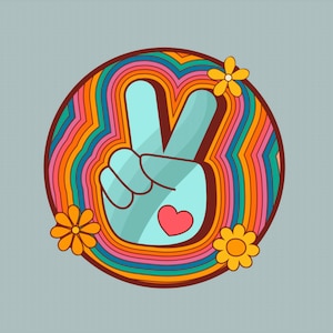 imán de coche Hand Peace Sign (sin residuos, fácil de reubicar) - MAGNET (4")