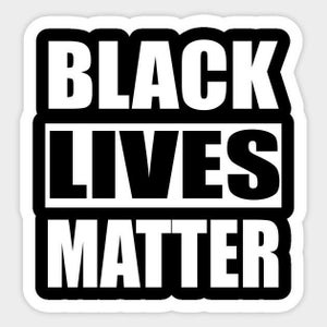 Magnetic decal for car, fridge, Black Lives Matter -MAGNET(5" * 5")