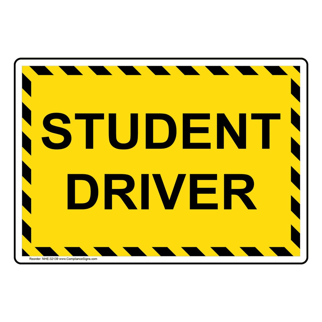 Magnet Student Driver Yellow Caution Sign no Residue Easy - Etsy