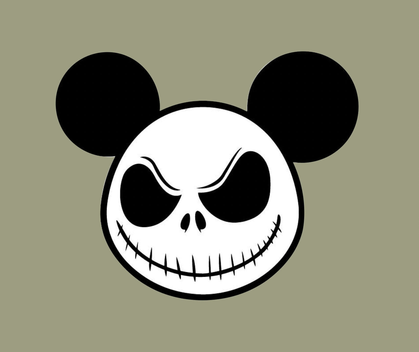 Magnetic Car Decal Mickey Jack Skellington - MAGNET (4