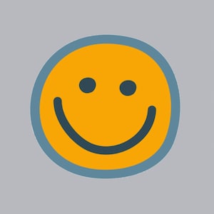 car magnet, Smiley face (no residue, easy to relocate) - USA CAR MAGNET (4.5")