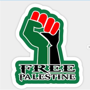 Car Magnet FREE PALESTINE freedom Palestinian flag -MAGNET (4" * 5")