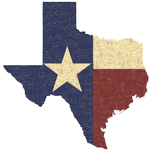 Magnetic Texas flag car decal - MAGNET (5" * 5")