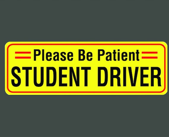 Aimant Conducteur étudiant Pour Voiture - Réfléchissant, Réutilisable - Pour Plus De Sécurité Sur La Route