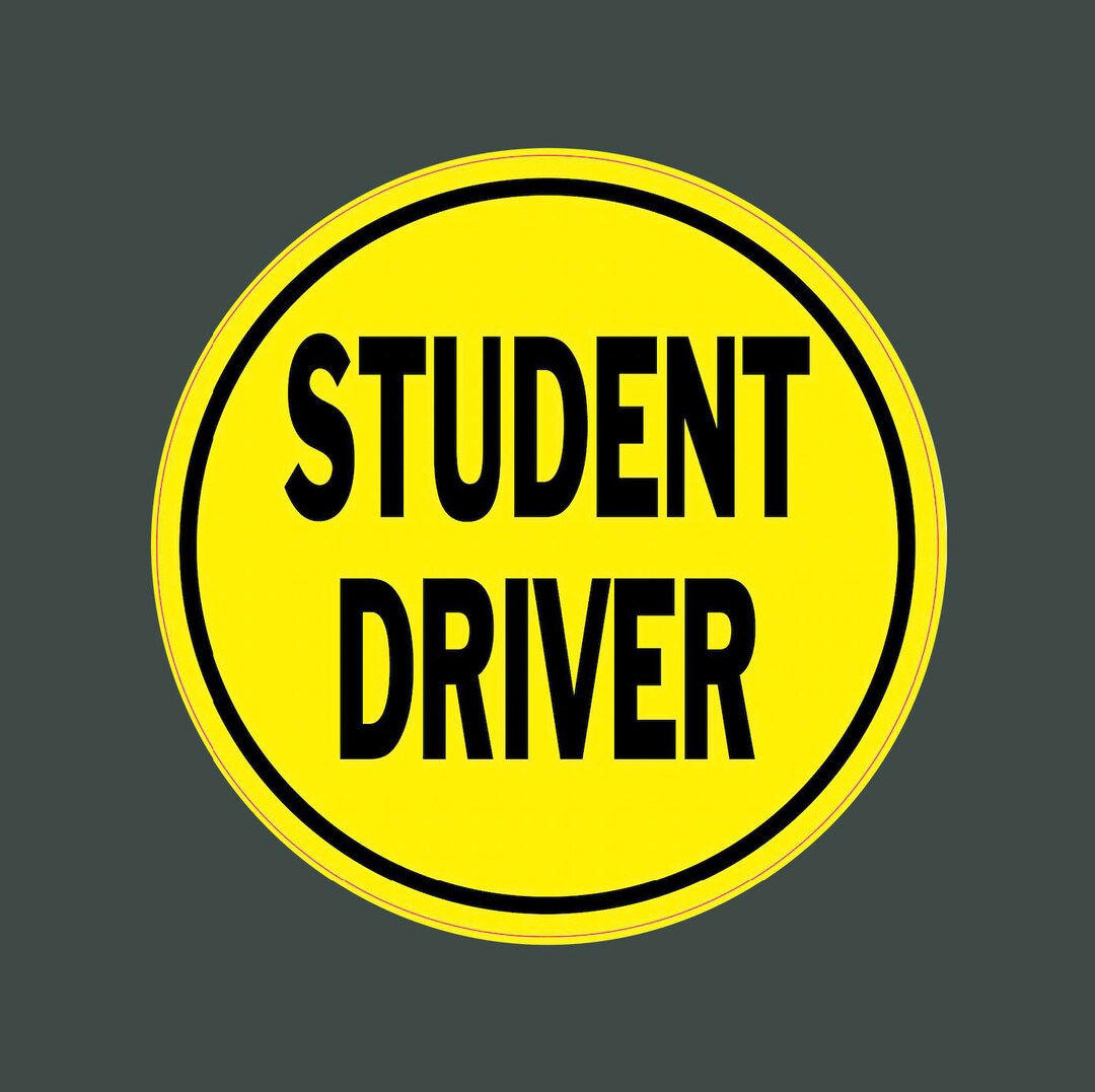 Magnetic Student Driver (no Residue, Easy to Relocate) - USA CAR MAGNET ...