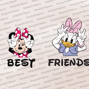 Minnie Maus & Daisy - Beste Freunde - Digitaler Download SVG-Datei