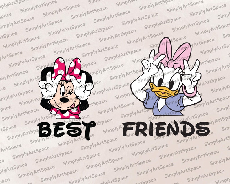 Minnie Mouse & Daisy Best Friends Digital Download SVG File - Etsy