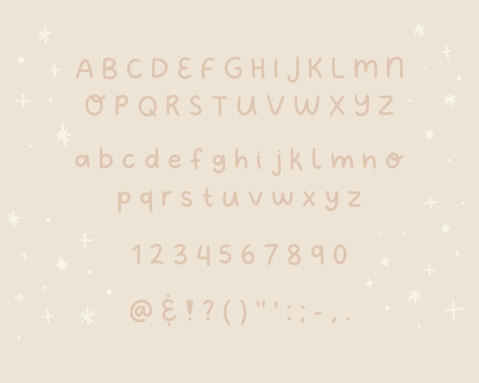Bubbly Handwriting Font Cute & Simple Handdrawn Digital Font Etsy