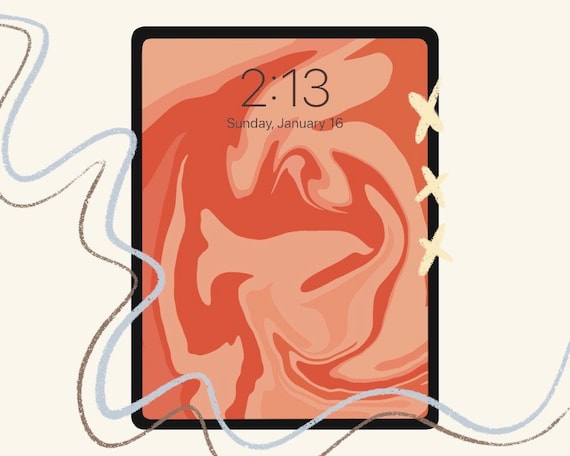 Red Marble Wallpaper Aesthetic Simple Ipad Wallpapers Etsy Uk