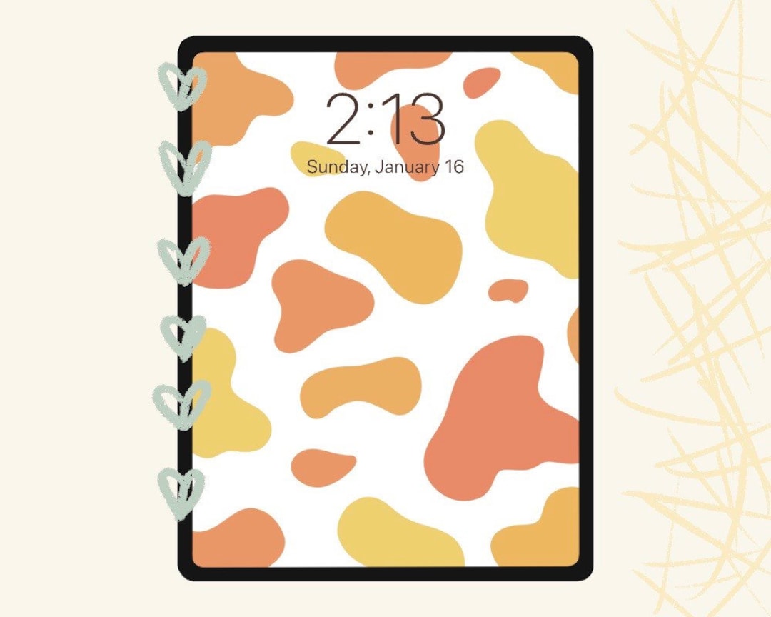 Aesthetic Yellow Cow Print Wallpaper Aesthetic Simple Ipad - Etsy Aesthetic Yellow Cow Print Wallpaper Aesthetic Simple Ipad - Etsy