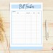 Printable Monthly Bill Tracker 8.5x11 Instant Download PDF Monthly ...