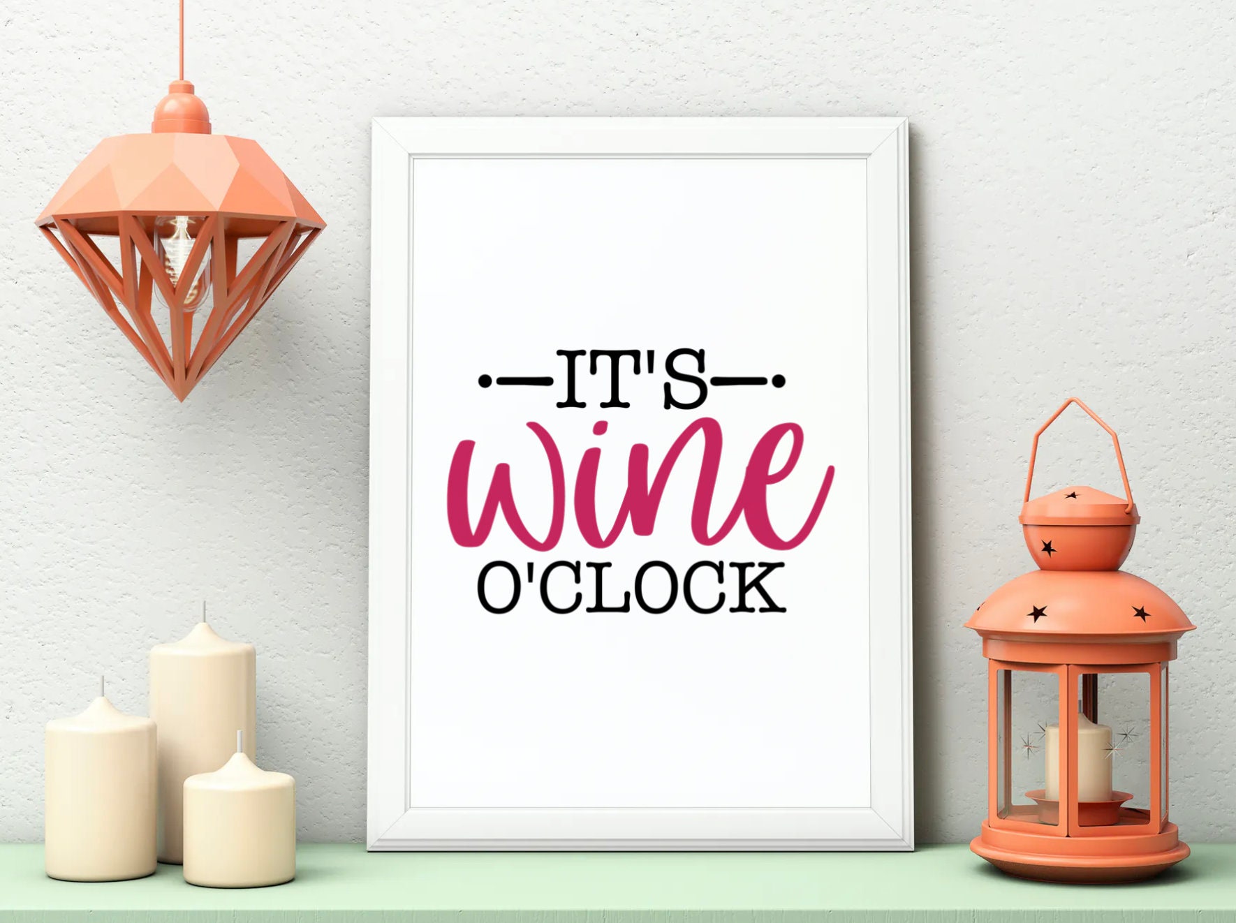 It's Wine O'clock Premium SVG Instant Graphic - Etsy