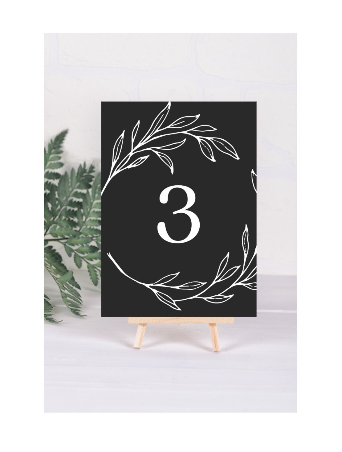 Printable Event Table Numbers 5x7 Instant Digital Download Etsy