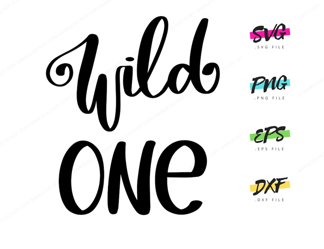Wild One | Premium SVG Instant Graphic Download for Print | Baby Child ...