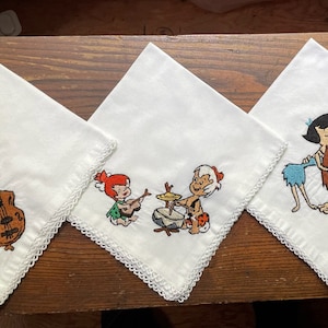 The Flintstones inspired napkins