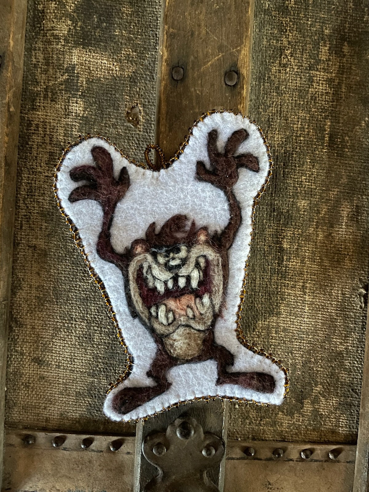 Tasmanian Devil Felted Ornament - Etsy